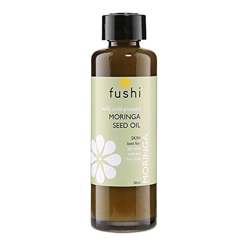 Fushi Moringa Seed Oil 50ml | Virgin & Fresh-Pressed | Best for Dry Skin, Redness, Fine Lines | Moisturising, Antibacterial, Antioxidant, Nourishing & Anti-ageing | Ethical, Vegan & Made in The UK