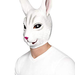Smiffys Men's Overhead Rabbit Mask (White)