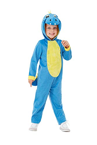 Smiffys Toddler Dinosaur Costume Blue Toddler - Age 1-2 years