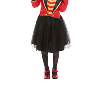 Smiffys 52169L Deluxe Ringmaster Costume, Girls, Red, L - Age 10-12 years