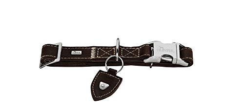 Training Collar Tara Alu-Strong, M Juchten Leather, Dark Brown | Hunter