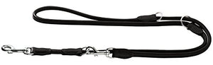 Training Leash Round & Soft Elk 8/200 Elkskin Black | Hunter