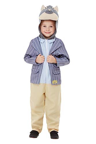 Smiffys 48784S Officially Licensed Wind in The Willows Ratty Deluxe Costume, Boys, Blue, S - Age 4-6 years