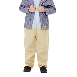 Smiffys 48784T1 Officially Licensed Wind in The Willows Ratty Deluxe Costume, Boys, Blue, Toddler - Age 1-2 years