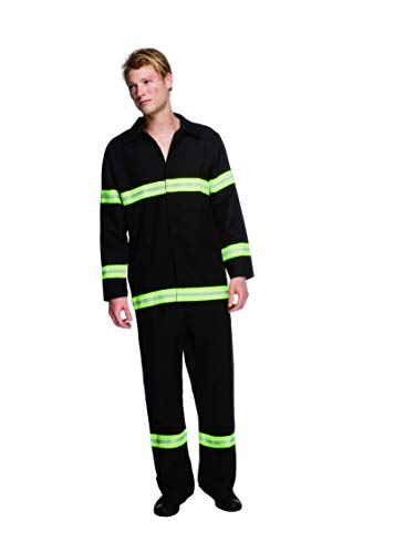 Fever Adult men's Fireman Costume, Jacket and trousers, Uniforms, Size M, 31693
