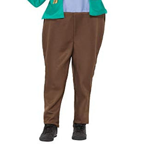 Smiffys 41544L Officially Licensed Roald Dahl Deluxe Augustus Gloop Costume Dress, Boys, Green, L - Age 10-12 years