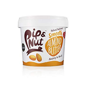 Pip & Nut Smooth Almond Butter - 1kg - Absolutely No Palm Oil, Californian Almonds, High in Fibre, Vegan Friendly