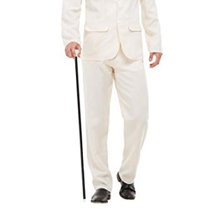 Smiffys 50724L Roaring 20s Gent Costume, Men, White, L - Size 42"-44"