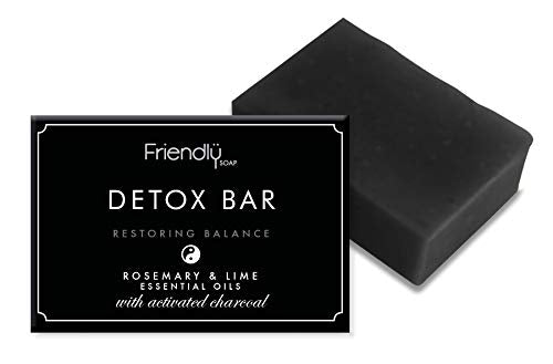 Friendly Soap Detox Bar - Activated Charcoal 95g (Pack of 6)