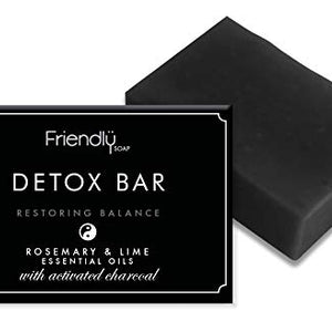Friendly Soap Detox Bar - Activated Charcoal 95g (Pack of 6)