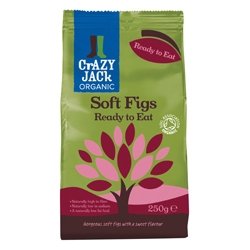 Crazy Jack Organic Soft Dried Figs 250g X 5 (Pack of 5)