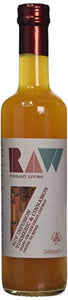 Raw Vibrant Living Organic Apple Cider Vinegar Blend with Turmeric and Cinnamon, 500 ml, Pack of 4
