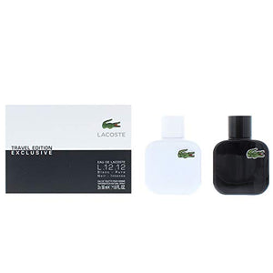 Lacoste Eau De L.12.Blanc Eau De Toilette 50ml & Noir EDT 50ml Gift Set For Him