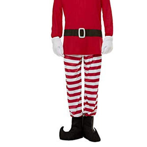 Smiffys 52244XL Officially Licensed Elves Behavin' Badly Mens Elf Costume, Red & White, XL - Size 46"-48"