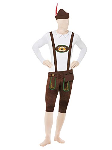 Smiffys Men's Bavarian Second Skin Suit with Hat, Size: L, Colour: Multi, 43924