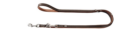 Training Leash Porto, 20/200 D-Brown/Cognac, Leather | Hunter