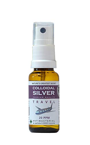 Natures Greatest Secret Premium Quality Colloidal Silver Handy Travel Spray, 20 ml