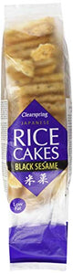 Clearspring Organic Japanese Black Sesame Rice Cakes, 150 g