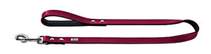 Leash Basic 13/110 Nickel-Plated Coated Split Leather Red/Black | Hunter