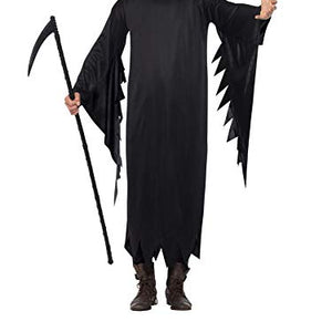 Smiffys Men's Screamer Costume, Gown and Hood, Size: M, Color: Black, 20504