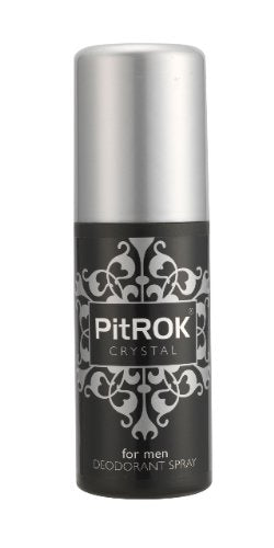PitROK Crystal Natural Deodorant Spray for Men, 100 ml (Pack of 6)