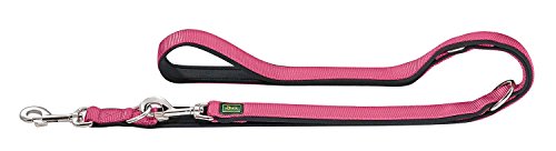 Training Leash Neopren 20/200 Nylon Raspberry/Neoprene Black | Hunter