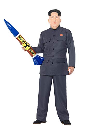 Smiffys 47203XL Dictator Costume, Grey, XL - UK size 46"-48"
