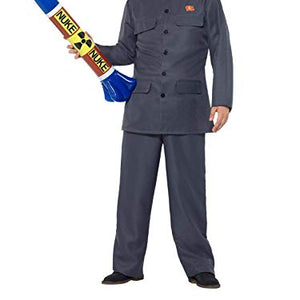 Smiffys 47203XL Dictator Costume, Grey, XL - UK size 46"-48"