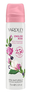 Yardley English Rose Body Spray, 75 ml