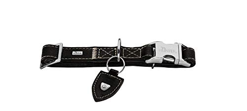 Training Collar Tara Alu-Strong, L Juchten Leather, Black | Hunter