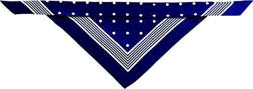 Scarf For Collars With Loops Cotton Navy-Blue | Hunter