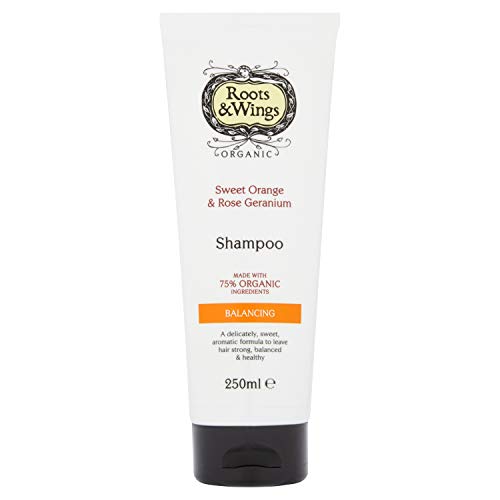 Roots & Wings Organic Balancing Sweet Orange and Rose Geranium Shampoo 250ml
