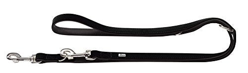 Training Leash Softie 15/200 Nickel Artificial Leather Black/ Black | Hunter