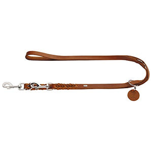 Training Leash Solid Education, 18/200 Soft Genuine Cow Leather, Black | Hunter
