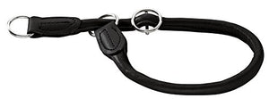 Training Collar Round & Soft Elk 50/10 Elkskin Black | Hunter