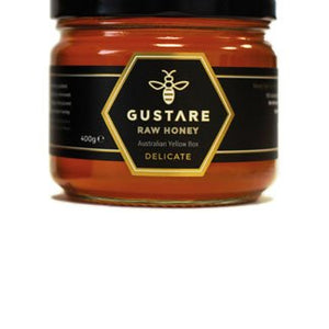 Gustare Delicate Australian Yellow Box Mono Floral Raw Honey, 400 g