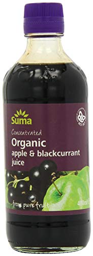 Suma Organic Apple and Blackcurrant Juice 400 ml (Pack of 6)