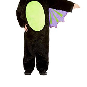 Smiffys 61129T2 Toddler Bat Costume, Unisex Children, Black, Age 3-4 Years