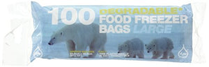 D2W Degradable Large Food Freezer 100 Bags