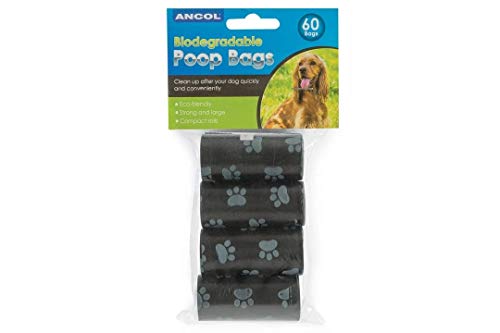 Ancol Paws For The Earth Refill Degradable Poop Bags.4 rolls of 15 bags