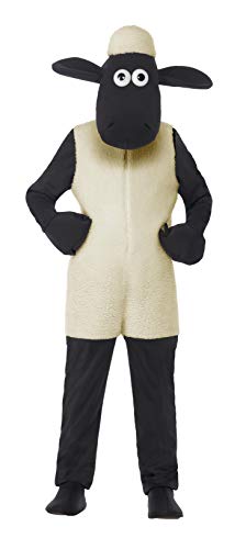 Smiffys 20607L Officially Licensed Shaun The Sheep Kids Costume, Unisex Children, White, L - Age 10-12 years
