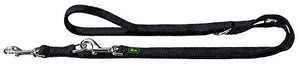 Training Leash Double 20/200 Nylon Black | Hunter