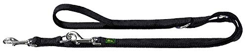 Training Leash Double 25/200 Nylon Black | Hunter