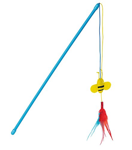 Cat Toy Crackle Teaser - Bee 45Cm  Pack Of 6 | Hunter