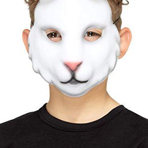 Smiffy's 48862 Rabbit Mask, Unisex-Child, White, One Size