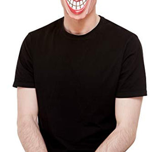 Smiffys 52400 Smiler Mask, Male, Unisex Adult, Beige, One Size