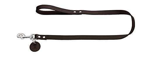Leash, 20/100 Soft Genuine Cow Leather, Dark Brown | Hunter