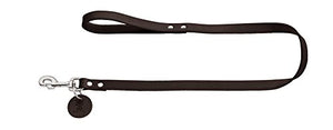 Leash, 20/100 Soft Genuine Cow Leather, Dark Brown | Hunter