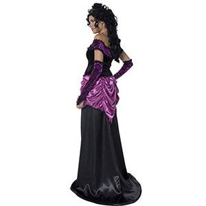 Smiffys Women's Countess Nocturna Costume, Dress & Gloves, Size: L, Color: Black, 36118