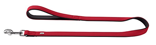 Leash Softie 15/110 Nickel Artificial Leather Red/ Black | Hunter